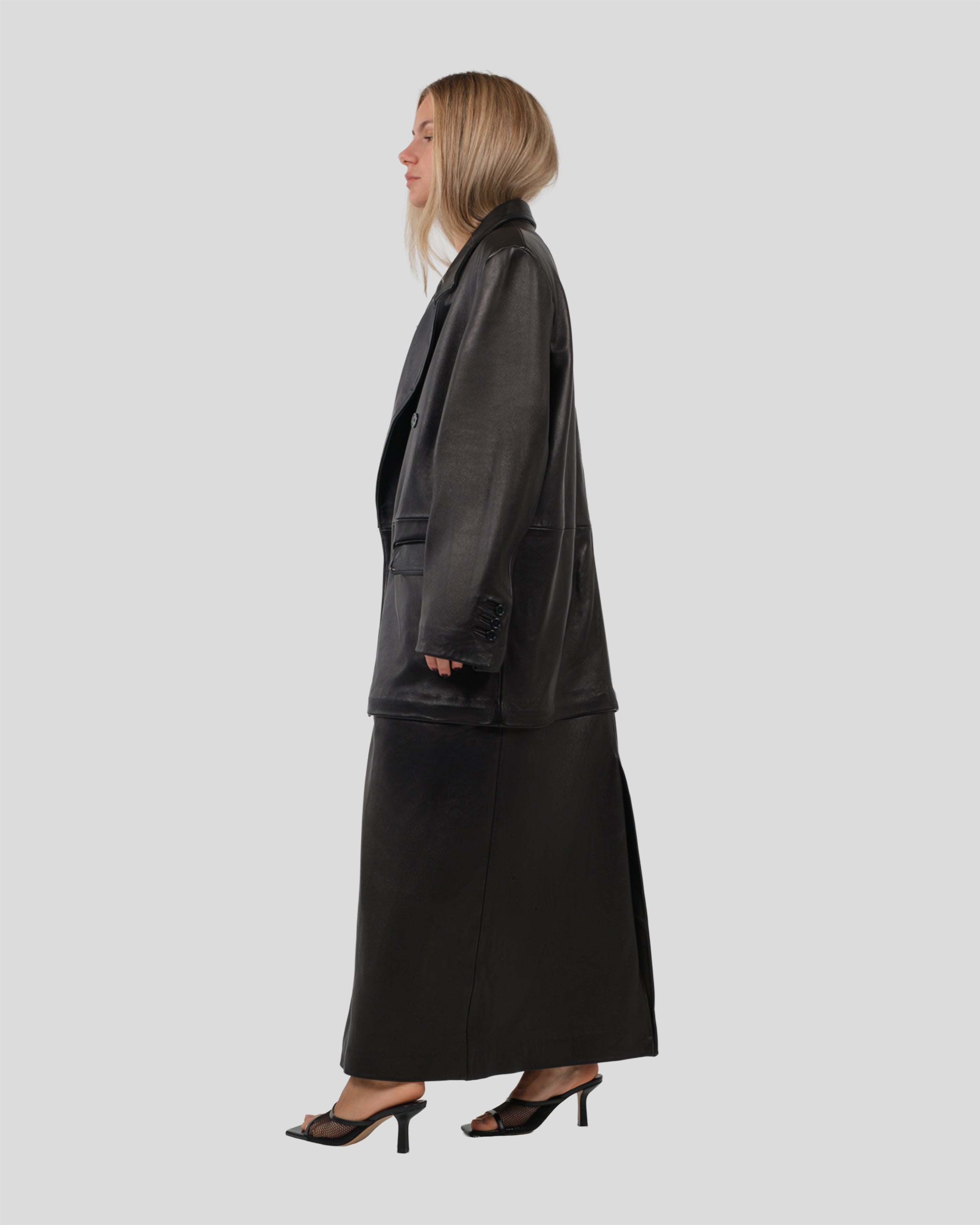 Firenze Zip-Off Leather Coat – Barazii