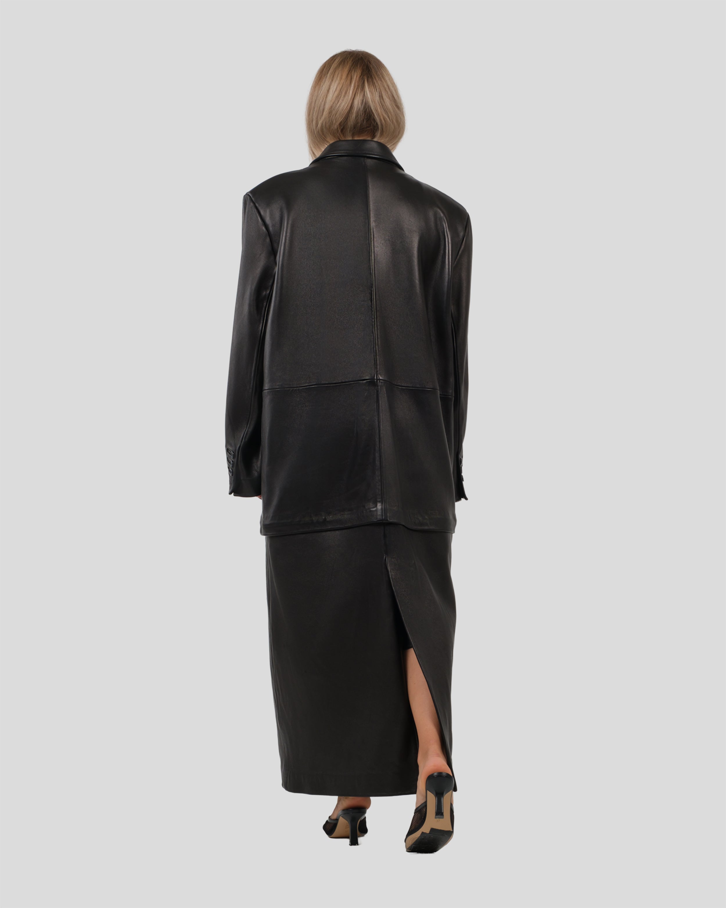 COMING SOON - Firenze Zip-Off Leather Coat