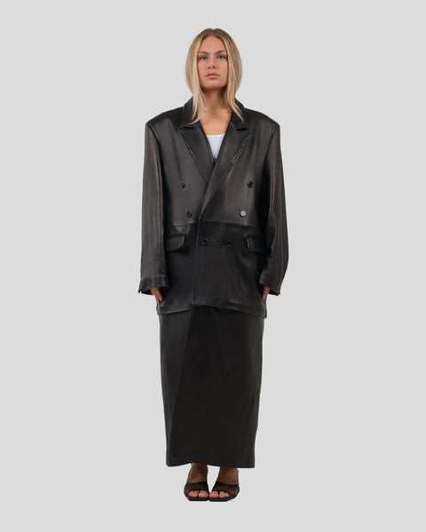 Firenze Zip-Off Leather Coat – Barazii