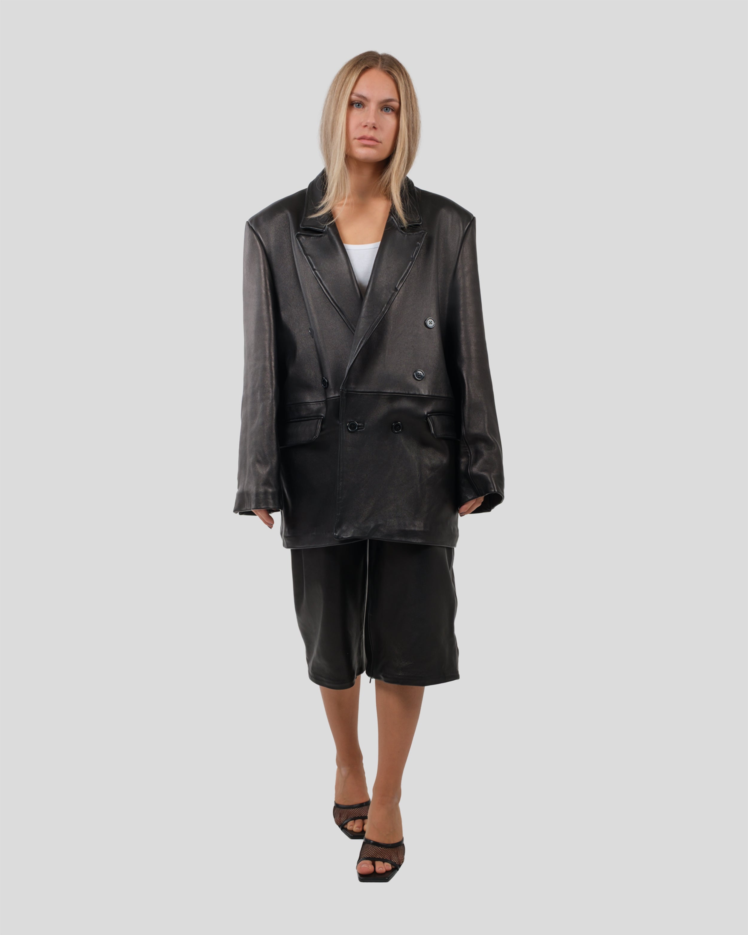 Firenze Zip-Off Leather Coat – Barazii